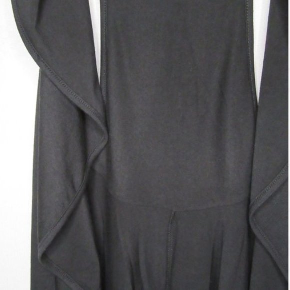 Dots Fashion Women's Draped Cardigan Vest with Sequin Back, Black - Picture 4 of 4